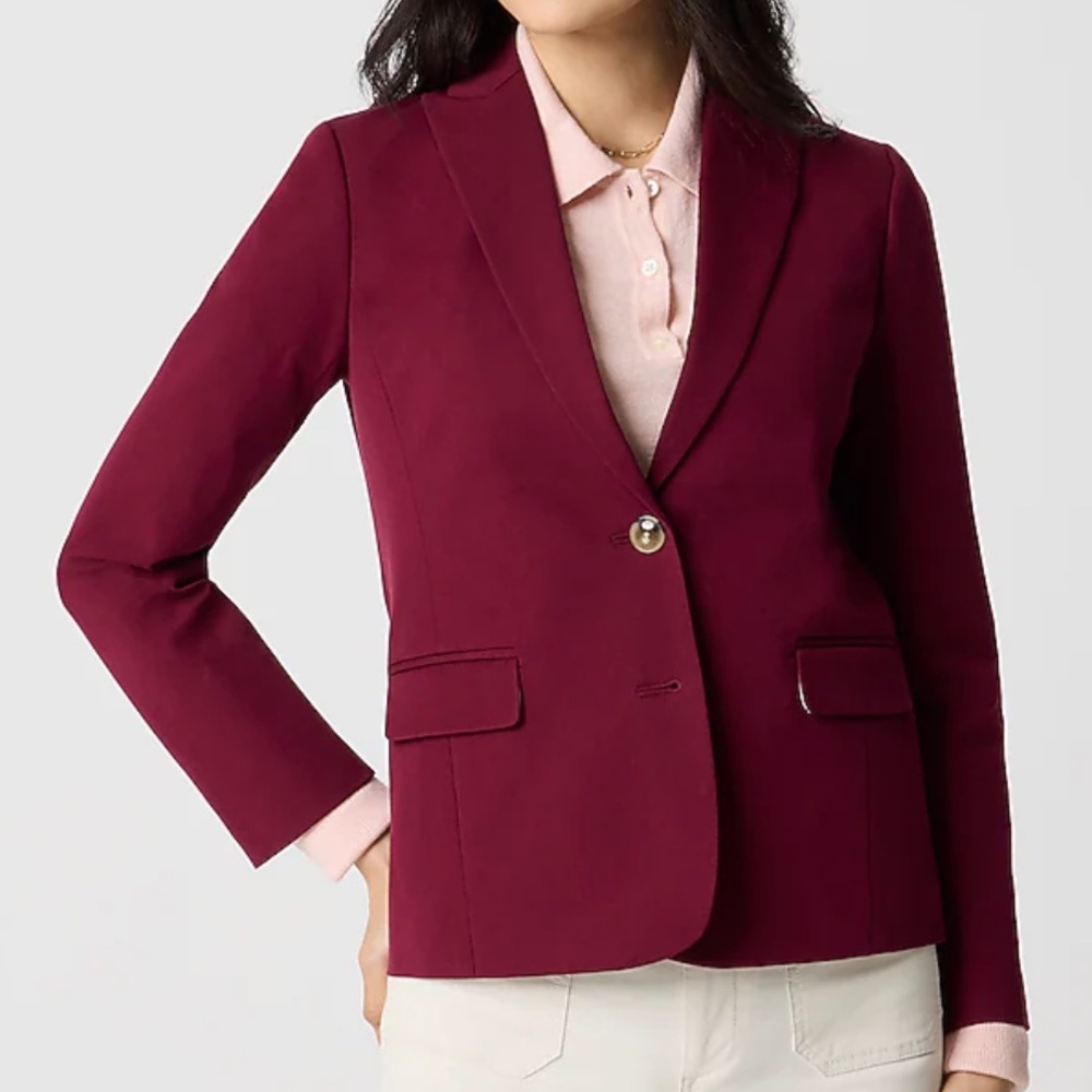 J. Crew Factory‎ Cotton-blend 2 Button Blazer